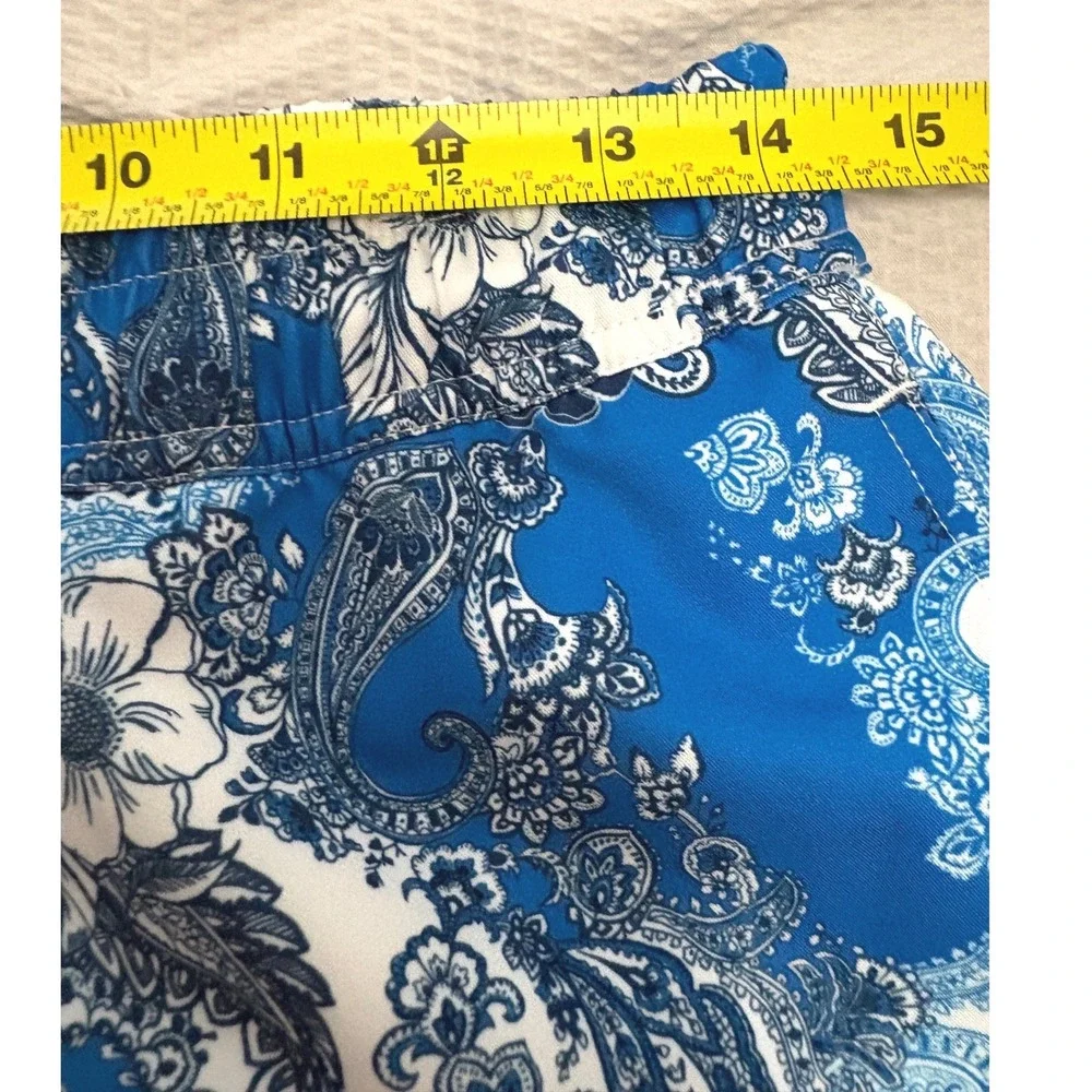 Robert Graham Swim Trunks Mens Small Blue Floral Paisley Stretch Lined Tropical